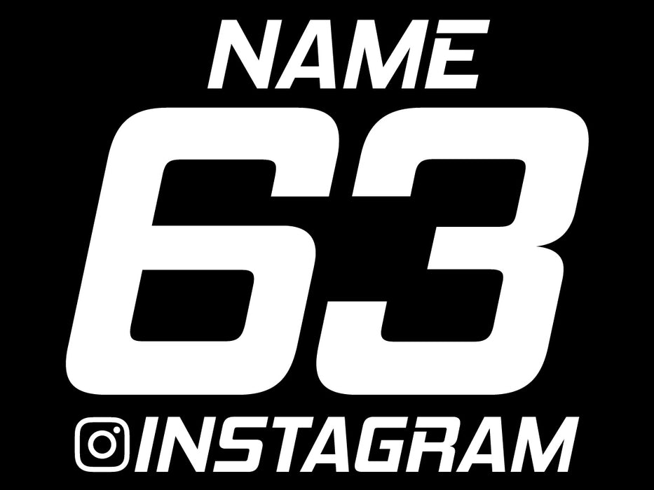 Magnetic Race Car Numbers (Type F)