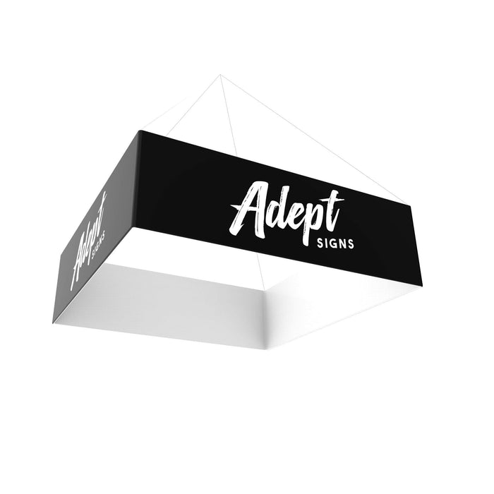 10ft Square Hanging Banner (Double-Sided) - Adept Signs