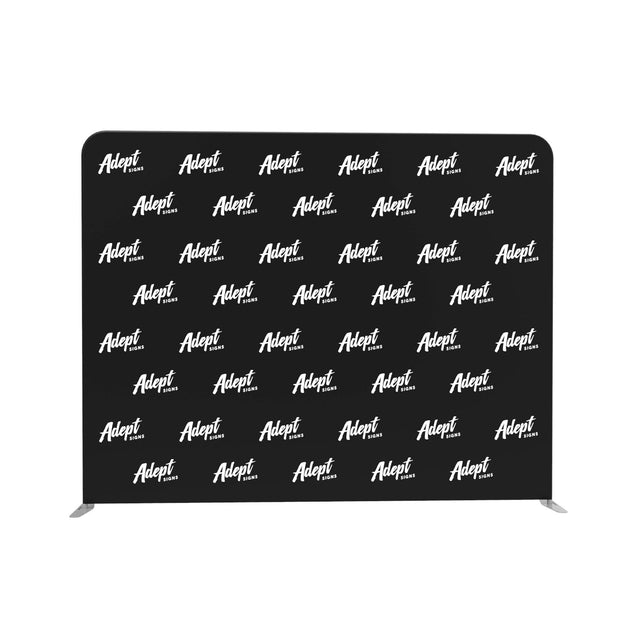 10' Tension Fabric Backdrop (Rounded Corners) - Adept Signs