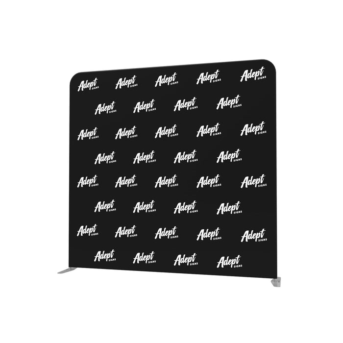 8' Tension Fabric Backdrop (Rounded Corners) - Adept Signs