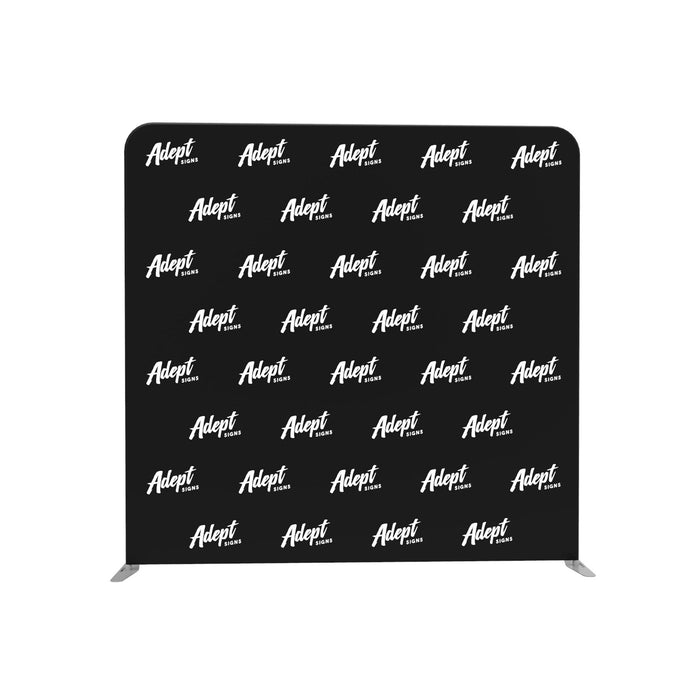 8' Tension Fabric Backdrop (Rounded Corners) - Adept Signs