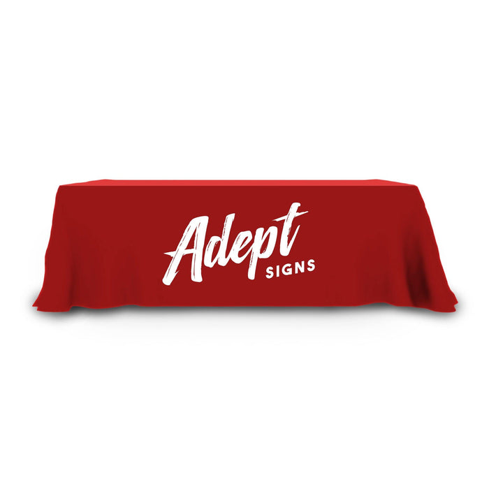 8' Table Cover (4-sided) - Adept Signs