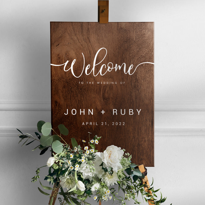 Wooden Wedding Sign 24" x 36"