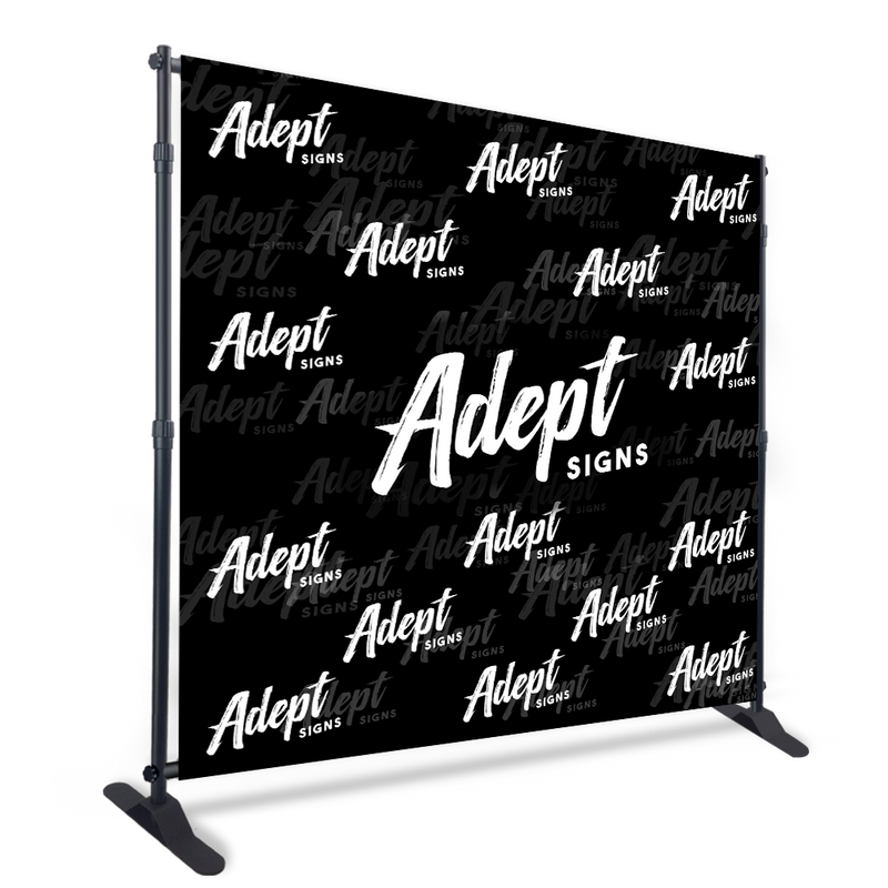 8ft Step-and-Repeat Backdrop