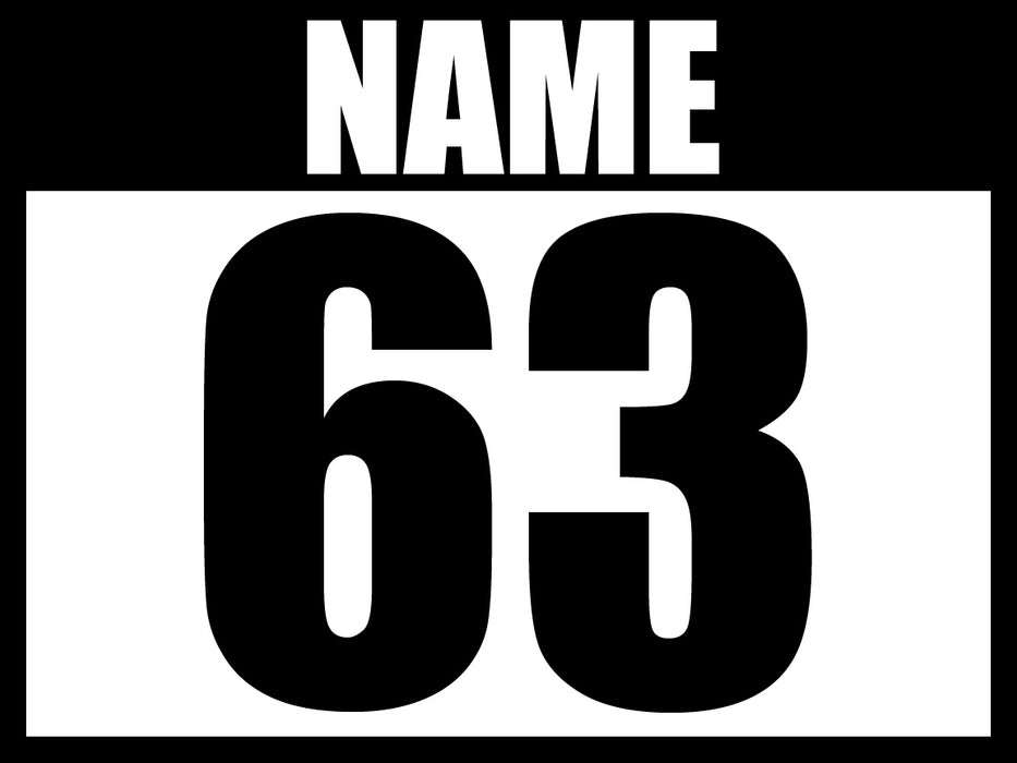 Magnetic Race Car Numbers (Type D)