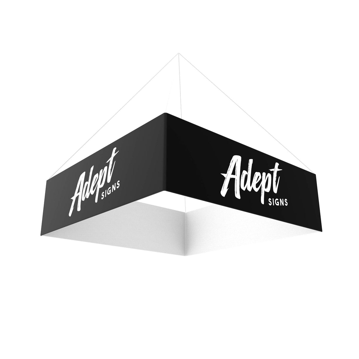 10ft Sign 10ft Square Hanging Banner — Adept Signs