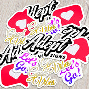 Die Cut Stickers - Adept Signs