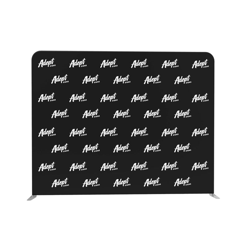 10' Tension Fabric Backdrop (Rounded Corners) - Adept Signs