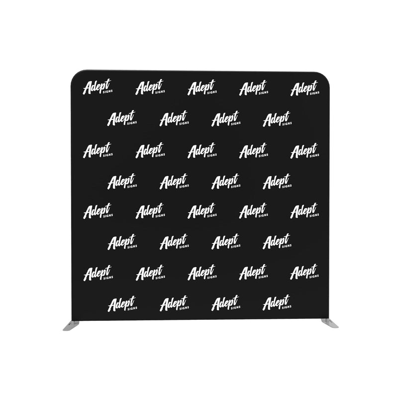 8' Tension Fabric Backdrop (Rounded Corners) - Adept Signs