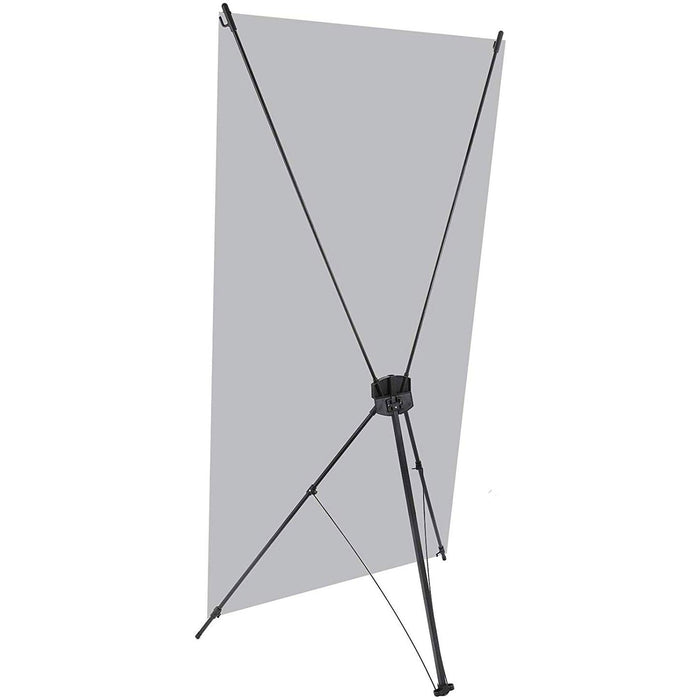 Black & Gold 360 Booth Banner X-Banner Stand (Sm) - Adept Signs